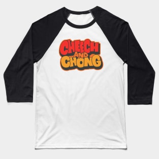Cheech and Chong - Vintage Comedy Idols - 80s Cult Baseball T-Shirt